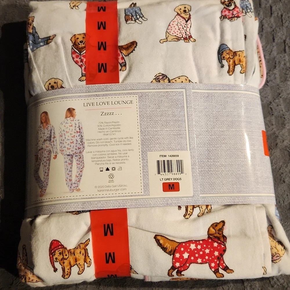 NWT Womens Flannel PJ Set Size M - Picture 2 of 3